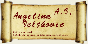 Angelina Veljković vizit kartica